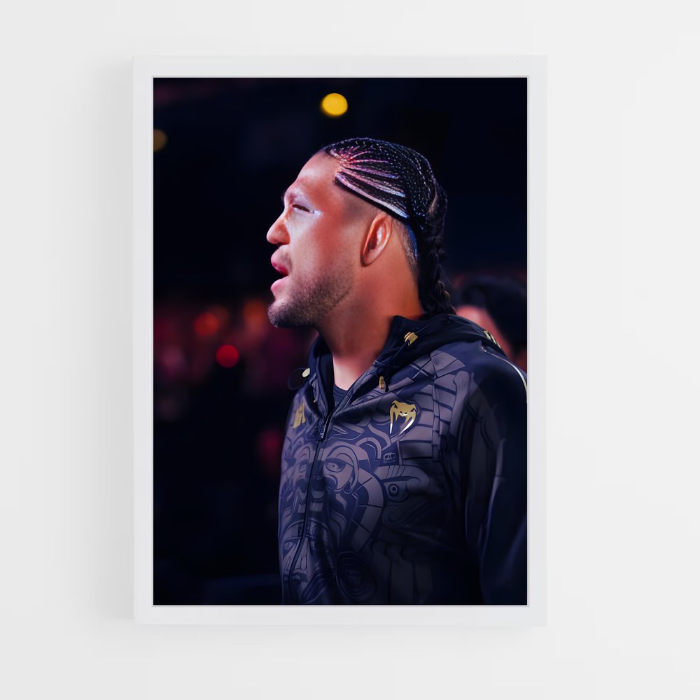 Poster Brian ortega dreadlocks – affiche MMA (vue 3)